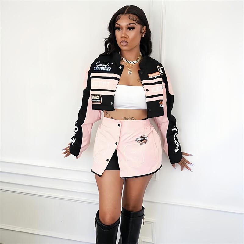 HLJ Letter Print Two Piece Out - Winter Wear Clothes review and price