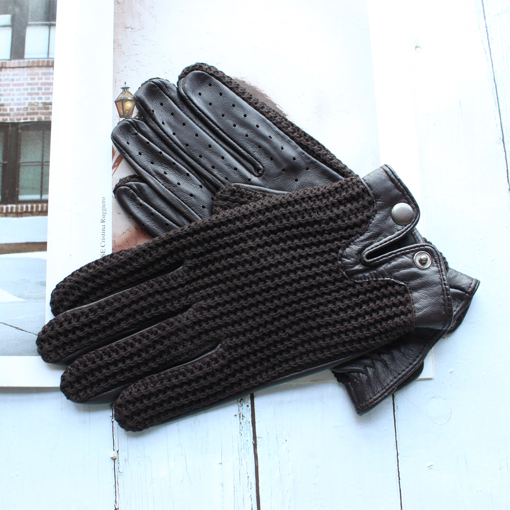 High Quality New Leather Men's - Knit Glove Touch Screen review and price