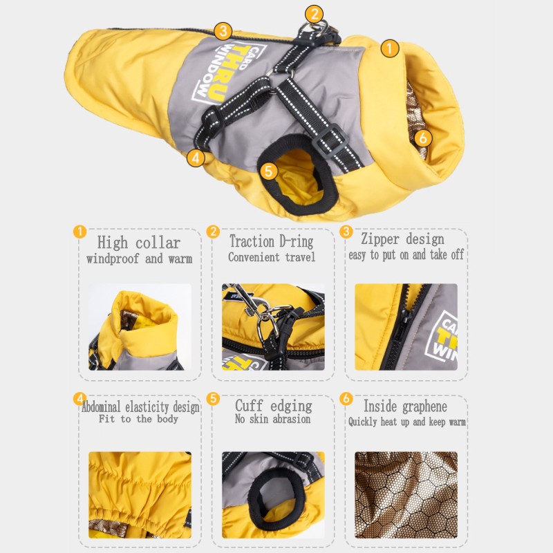 Dog Jacket Waterproof Winter C - Jack Winter Clothing review and price