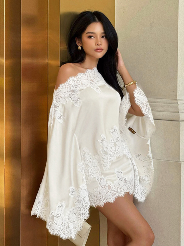Elegant Lace Patchwork Women's - Winter Wear Clothes review and price