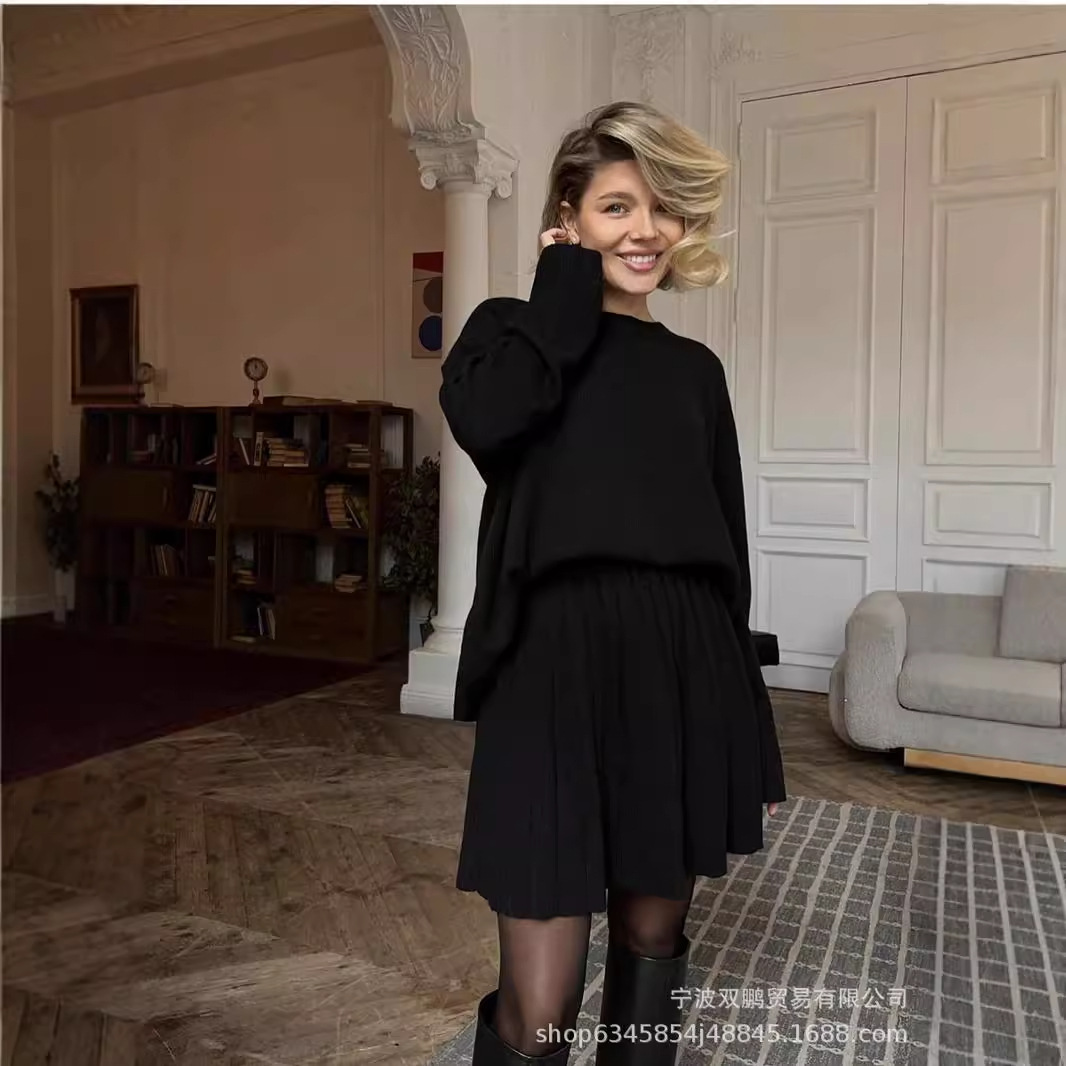 Autumn Solid Color O-neck Swea - Winter Clothing Kit review and price