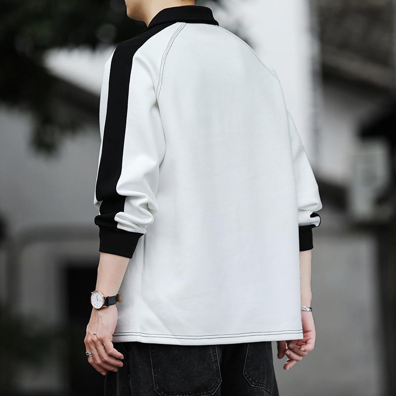 Color Contrast Mens Polo Shirt - Winter Clothing Quotes review and price