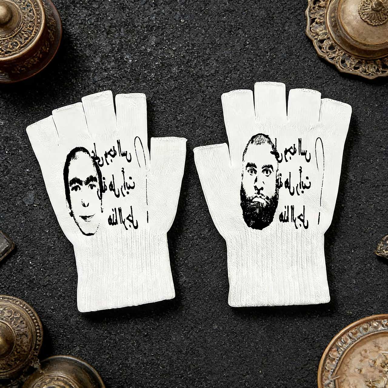 Y2K Retro Printed Fingerless G - Knit Glove Touch Screen review and price