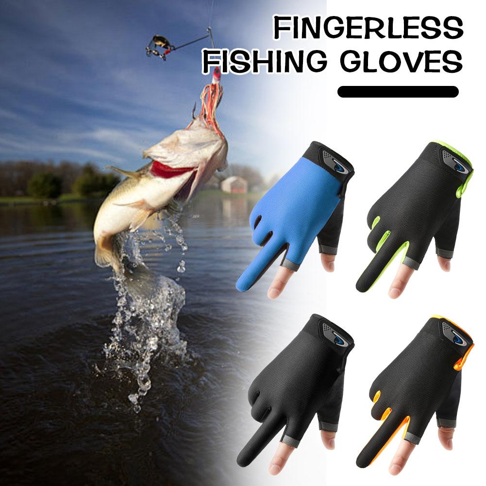 Summer Two Finger Cut Fishing  - Knit Glove Touch Screen review and price