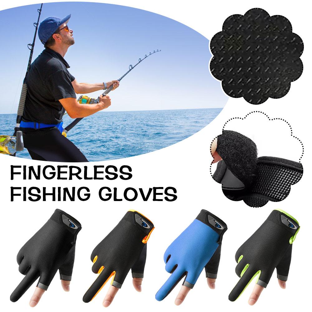Summer Two Finger Cut Fishing  - Knit Glove Touch Screen review and price
