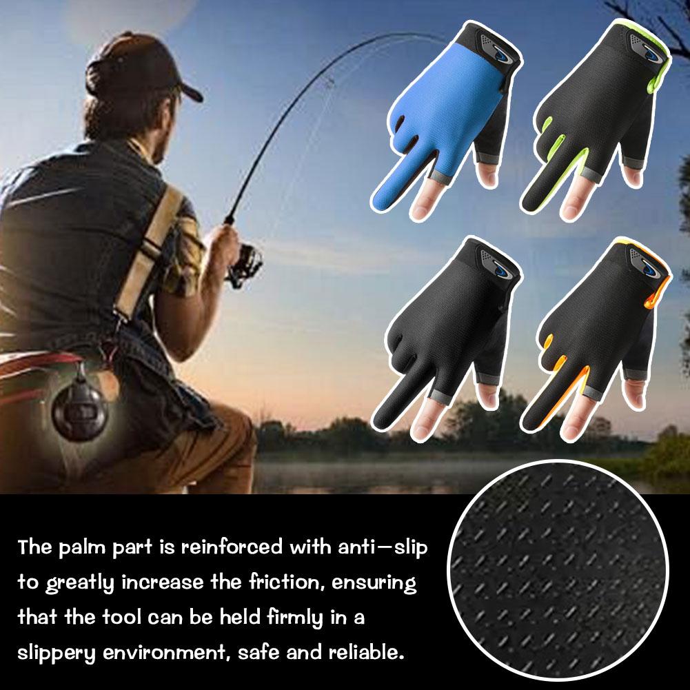 Summer Two Finger Cut Fishing  - Knit Glove Touch Screen review and price