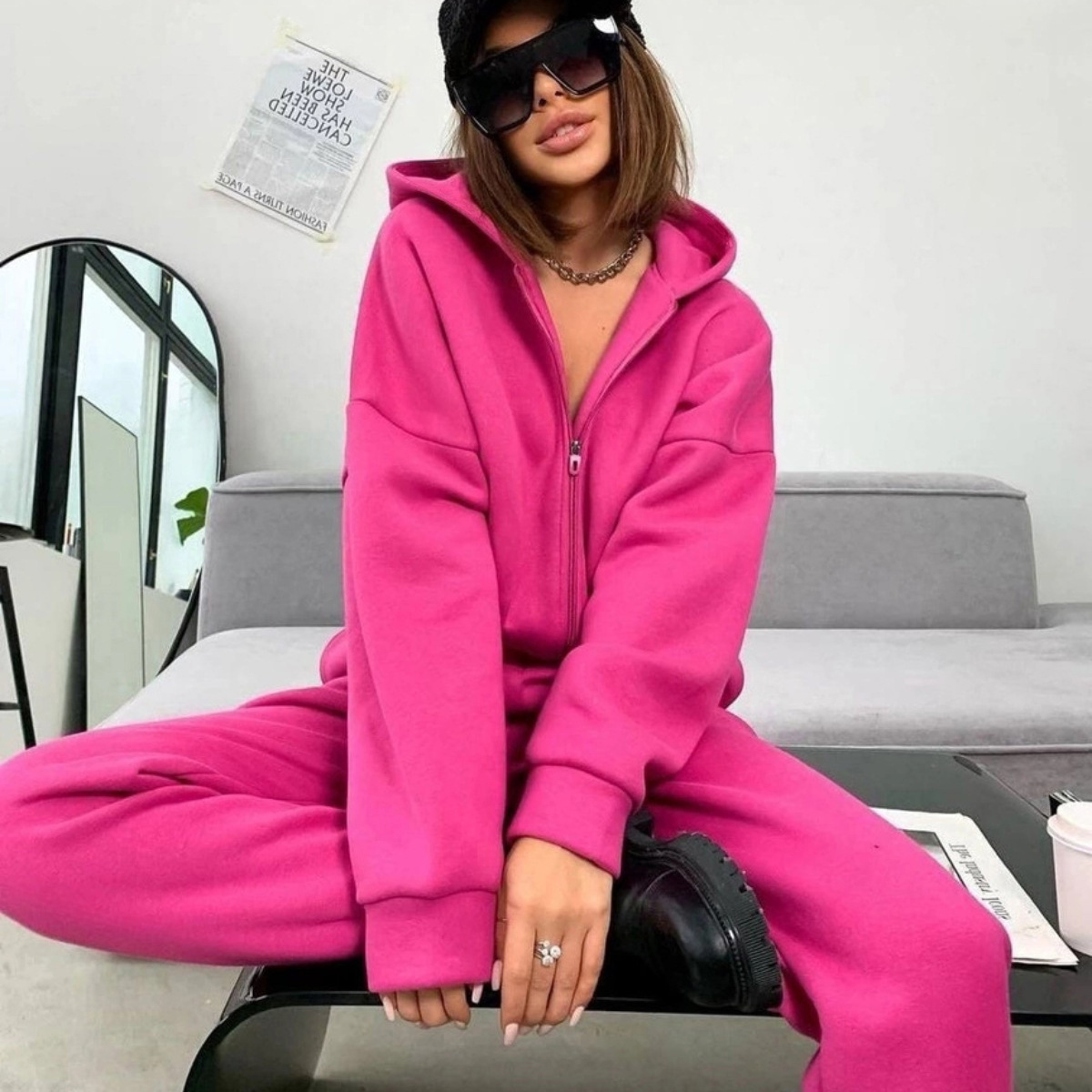 Zipper Hooded Coat Pants Sets  - Winter Clothing Kit review and price