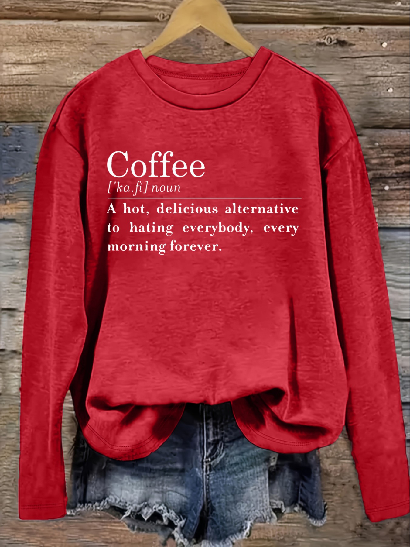 Women's Casual Long Sleeve Cre - Winter Clothing Quotes review and price